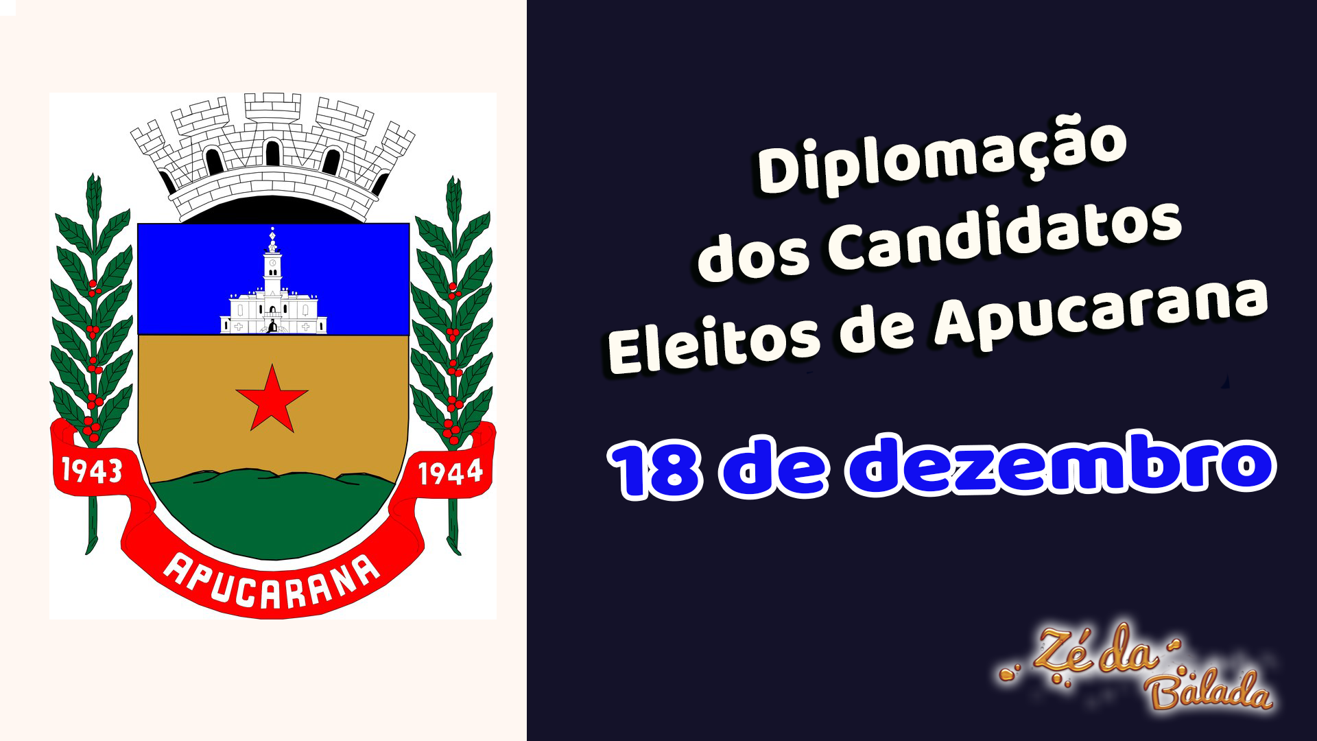 Diplomação de Candidatos Eleitos em Apucarana 