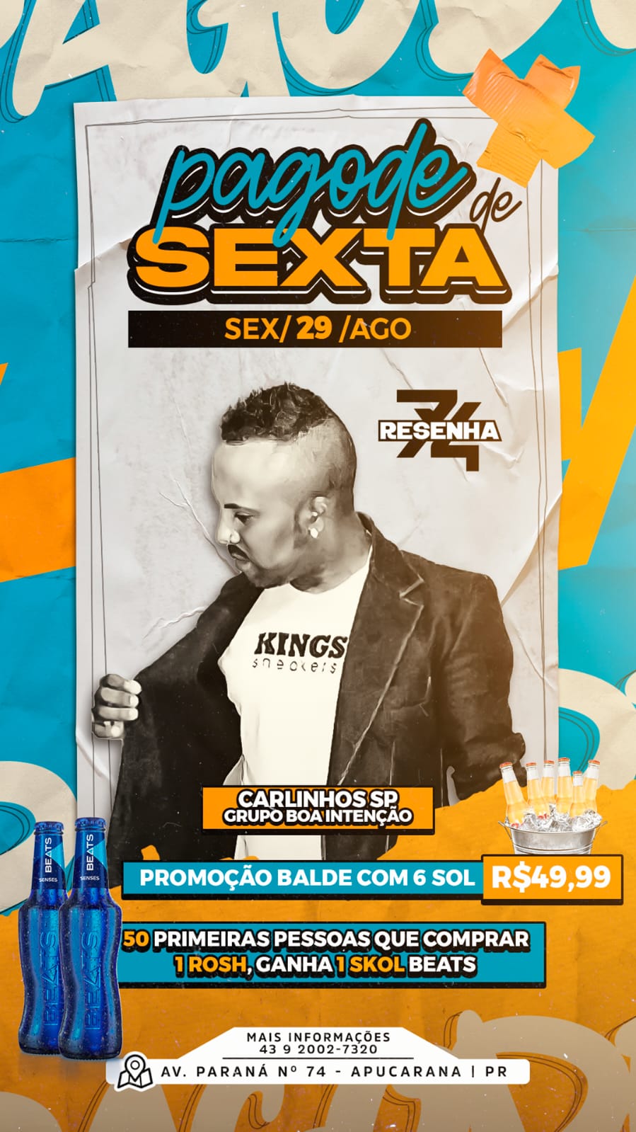 Pagode de Sexta no Resenha 74 