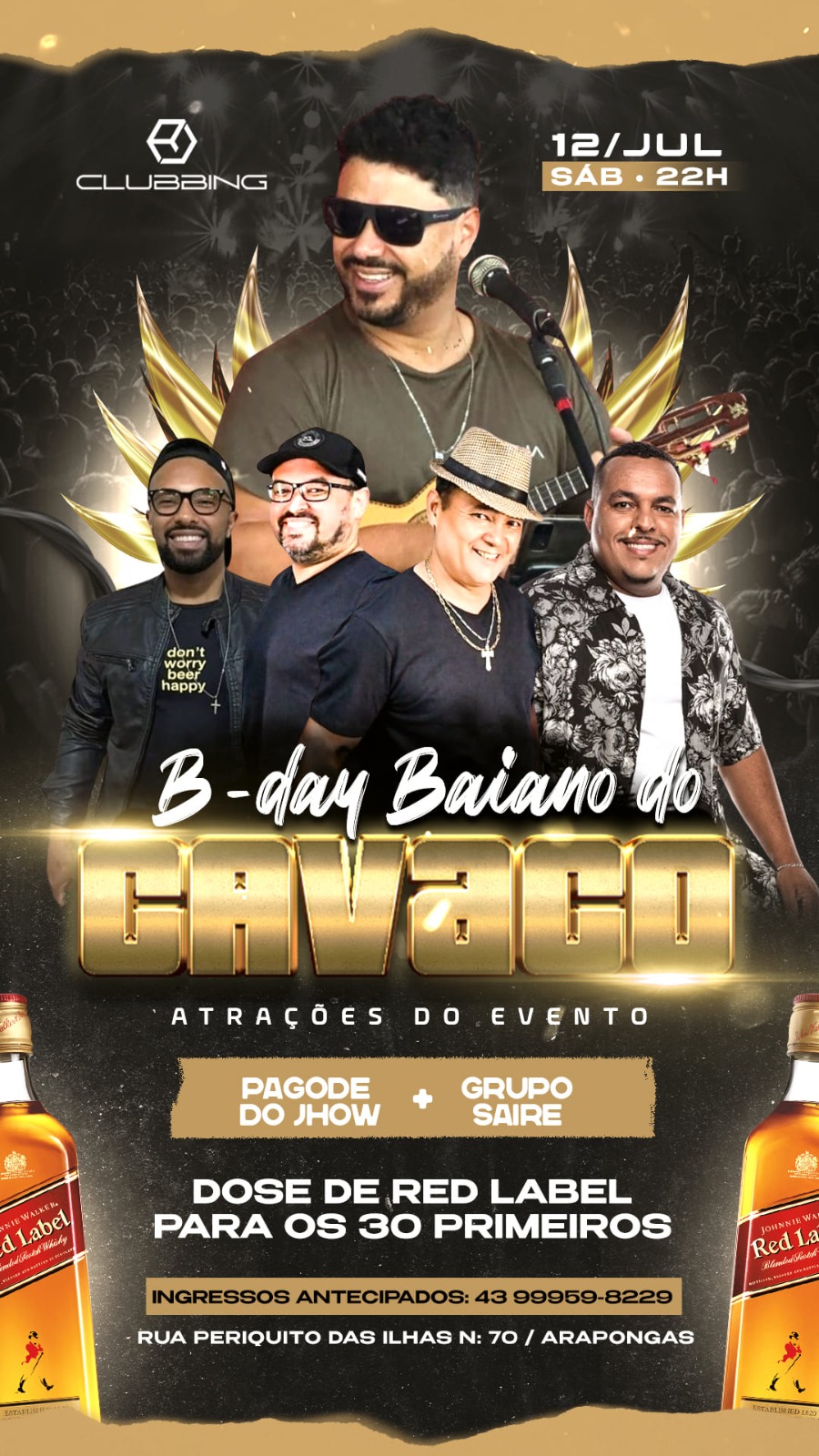 B-day do Baianinho do cavaco na Clubbing 
