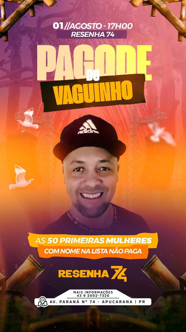 Pagode do Vaguinho no resenha 74 