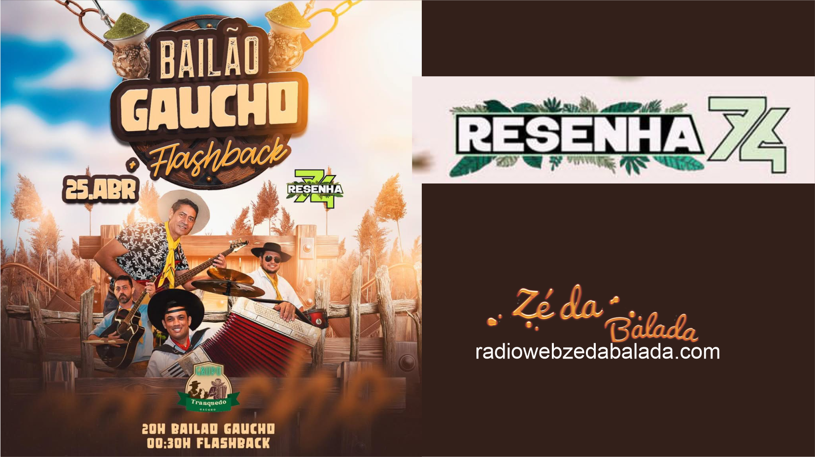 Bailão Gaúcho no Resenha 74 